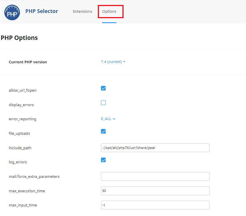 Nexus Bytes Custom PHP configurations